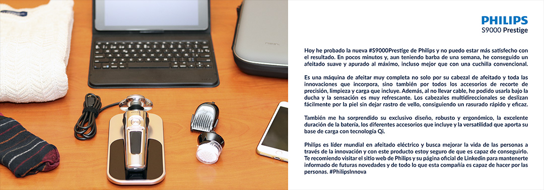 Campaña de publicidad Philips bodegón redes sociales