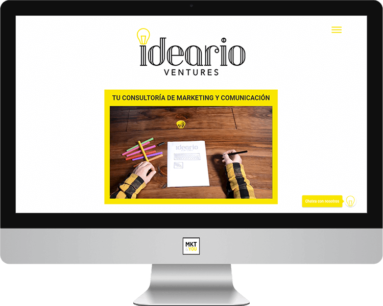Página web Ideario Ventures